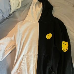 smiley hoodie. brand new